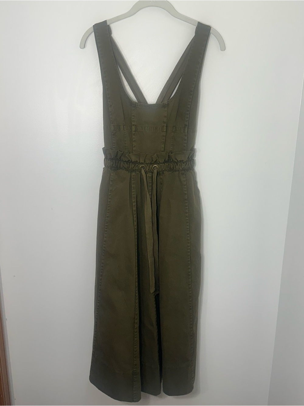 Ulla Johnson Monroe Dress — Earthy Khaki / Army Green Cotton Midi Women’s Size 0